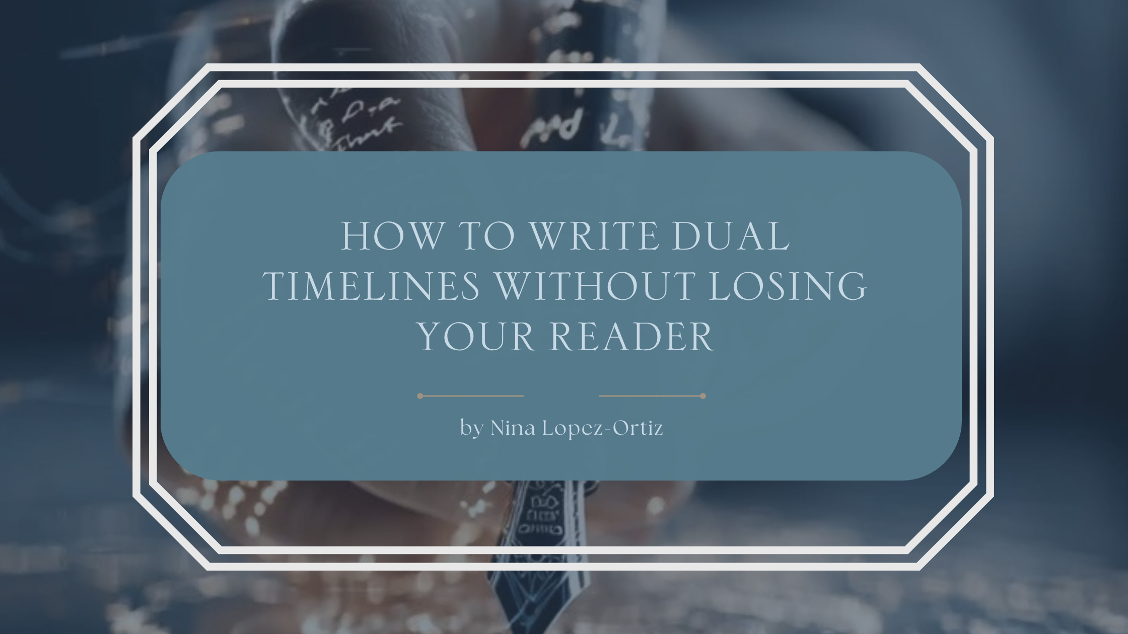Most dual timelines fail the same way: one thread is alive and the other is homework. How to structure past and present so both timelines pull their weight and your reader never gets lost.